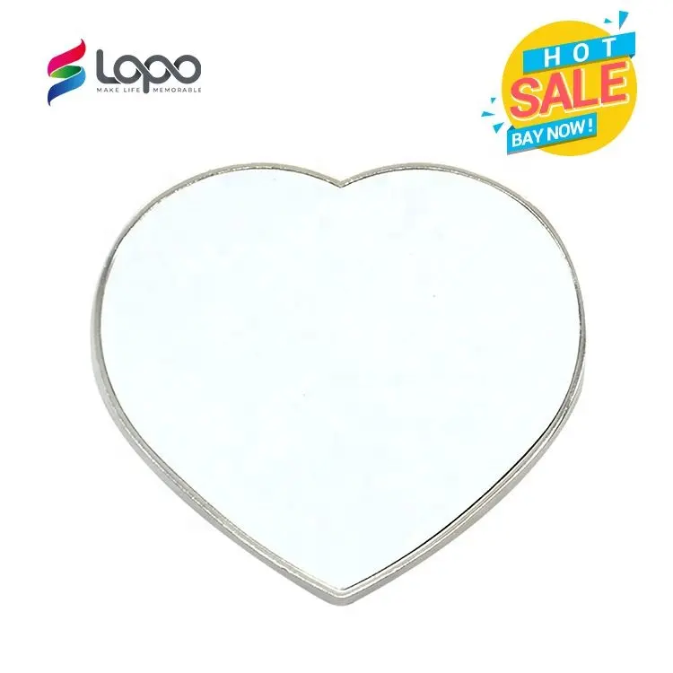 Best Selling!!! Dye Sublimation Blanks Printed Metal Fridge Magnet-Heart Shape