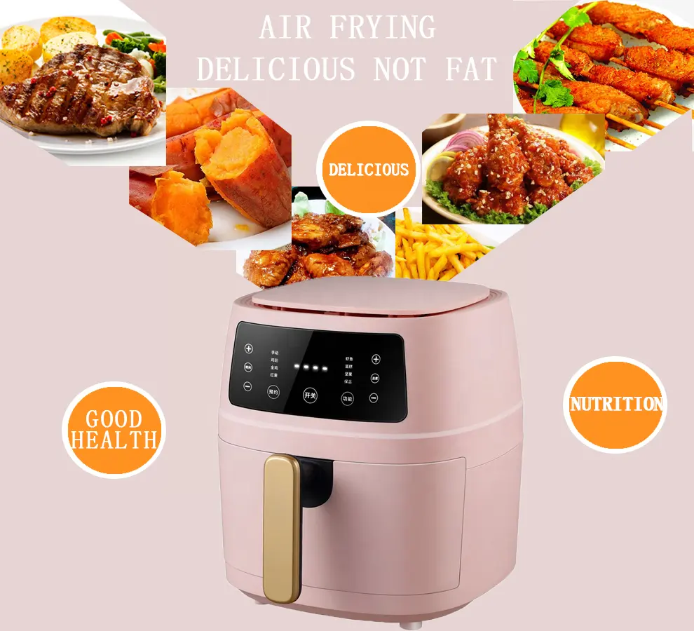 Smart Cooking programs Roast Broil Bake Digital Touchscreen 6L Air Fryer