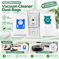 Sac à poussière pour aspirateur robot personnalisé, sac à poussière pour aspirateur robot en PP non tissé, filtre multi-couches avec connecteur en carton ou en plastique