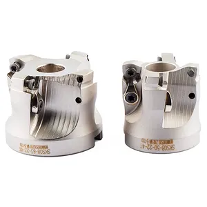 Face Mill Cutter 50 mm 80mm SKS 4T 80 27 5T Inserted Shoulder Cutter High Feed SKS Face Mill Herramientas para CNC