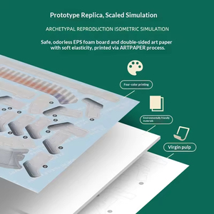 โมเดลสนามกีฬา 3 มิติ แบบสมจริง - ทำจากโฟม EPS ขนาดเท่าของจริง พร้อมการพิมพ์สีสันสดใสสี่สี สำหรับสะสมและตั้งโชว์สำหรับแฟนๆ - Product Image 3
