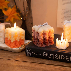 WELLNESS Hallowmas Design Decor <strong>Candles</strong> Handmade <strong>Skull</strong> Pumpkin Magic Cube Bubble Natura Essential Oils Soy Wax Scented <strong>Candles</strong> - Product Image 4