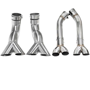 Embouts d'échappement à quatre sorties de style AMG63 pour Mercedes-Benz GLE350 / <span class=keywords><strong>450</strong></span> & GLC 2020-2024 avec adaptateur de lèvre arrière - Product Image 5