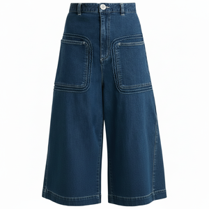 Jeans de Mezclilla para Mujer, Cintura Media, Casuales, Oscuros, Transpirables, Lavado Claro, Corte Holgado, Estilo Urbano, Alta Calidad, Y2K, Verano - Product Image 1