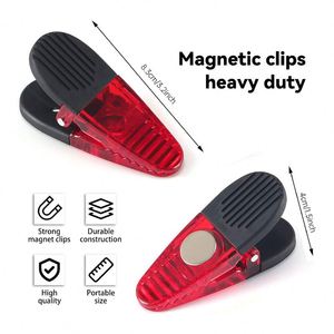 Clip magnétique en plastique personnalisé avec logo, clip magnétique pour réfrigérateur, clip magnétique de bureau, clips magnétiques pour mémos de grande taille - Product Image 4