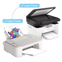 Étiquettes adhésives vierges pour imprimante laser à jet d'encre A4 GlossyWhite/Matte White/Transparent Papier d'étiquettes autocollant en vinyle