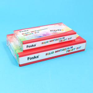 Boîtes de peinture <span class=keywords><strong>aquarelle</strong></span> FOSKA, faciles à utiliser, ensemble de peinture portable avec palette et pinceaux pour les artistes débutants et expérimentés - Product Image 6