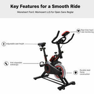 Bicicleta de <span class=keywords><strong>Spinning</strong></span> con Volante Ajustable 2025 - Bicicleta Estática de Alta Resistencia para Ejercicio en Interiores y Desarrollo Muscular - Product Image 4