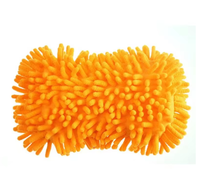 Éponge de lavage de voiture en microfibre chenille ultra-fine, outil multifonctionnel pour le detailing et le nettoyage automobile, outil de cirage en mousse