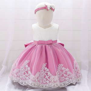 Wholesale Baby <strong>Girl</strong> Princess Summer Clothes Lace <strong>White</strong> Baptism Tutu Party <strong>Dress</strong> L1911XZ - Product Image 1