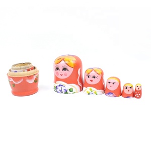 Bambole matrioska russe personalizzate nidificazione del legno 5 pezzi bambole impilate regalo Festival Matreshka artigianato fatto a mano bambola matrioska russa - Product Image 6