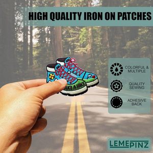 Custom <b>Hiking</b> <b>Boot</b> Embroidery Patch 3 Inches Iron On Sew On Travel Applique Patch Take A Hike Design - Product Image 4