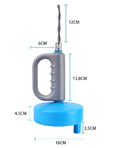 Reemplazo de alcantarillado de tubería de manivela manual, pegatina de plástico flexible, émbolo de inodoro - Product Image 3
