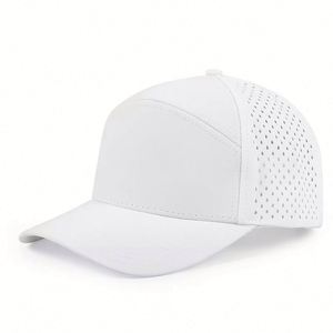 Wholesale Stock Factory Customized Laser Perforated Sporty Image Unisex 7 Panel Hat High Quality Waterproof Four Seasons Common - Product Image 6