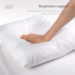 Almohada de plumón de ganso/pato blanco lavado, cojín de inserción interior para Hotel y hogar, usado, venta al por mayor - Product Image 3