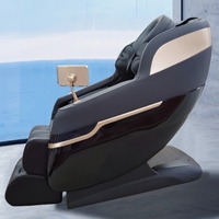 Fauteuil de massage intelligent à gravité zéro avec 8 rouleaux, massage des mollets et du corps entier, vibration, luxe