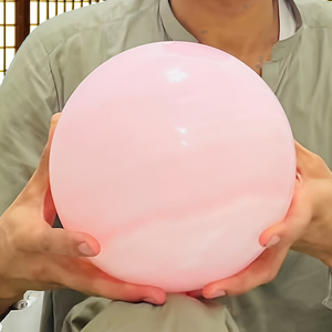 Vente en gros de cristaux Crystalsbydua gravés et polis, boule de cristal de collection de haute qualité, sphère de calcite rose pour la décoration - Product Image 2