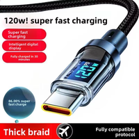 Nouveau support de téléphone multifonctionnel 2-en-1 avec câble USB-A à 30 broches, tête coudée, double C, conception tressée, charge rapide 60W 240W, support pliable