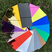 Usine Laser Découpe Coloré Miroir Acrylique 4*8 Pouces PS Conseil Lentille Feuille Argent Miroir Respectueux De L'environnement Feuille Entière
