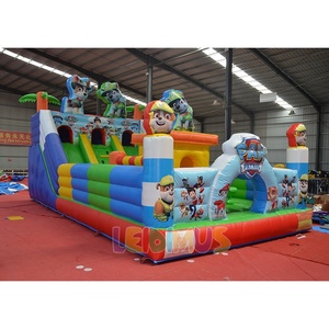 Fabbrica a basso prezzo di salto castello zampa gonfiabile buttafuori pattuglie commerciali gonfiabile casa di rimbalzo per i bambini - Product Image 1
