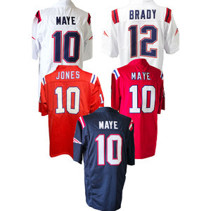 Nuove Maglie da Football Americano Cucite all'Ingrosso Economiche New England 10 Drake Maye 12 Tom Brady Magliette Sportive di Alta Qualità - Product Image 4