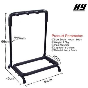乐器电木吉他展示架商店批发折叠铁制防滑海绵OEM定制 - Product Image 4
