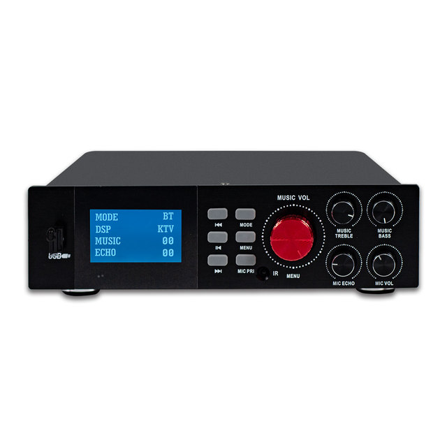 TL-K100 Professional Digital Audio Amplifier with Bluetooth Optical Coaxial Input for HiFi Home Theater Karaoke Mixing System