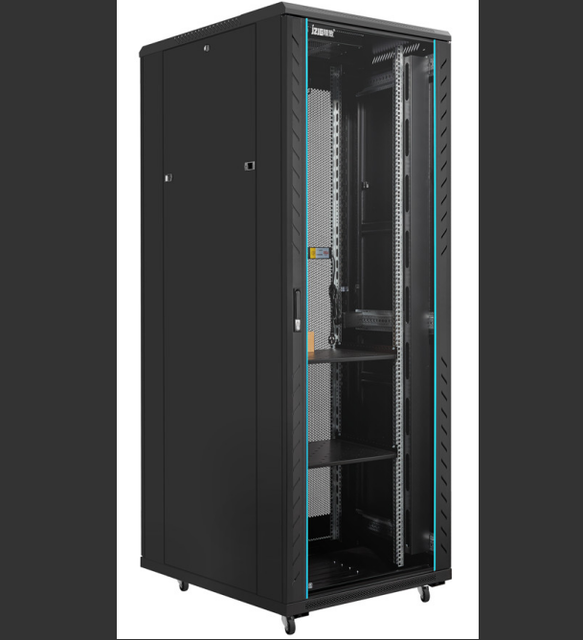 42U Floor-Standing Network Cabinet, 19-inch Data Center Server Rack, Cold-Rolled Steel