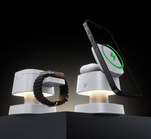 Lámpara Nocturna 3 en 1 con Cargador Inalámbrico Magnético para Teléfono Apple, Auriculares y Base <span class=keywords><strong>de</strong></span> Carga para Reloj - Product Image 3