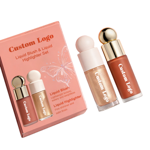 Maquillaje al por Mayor, Cosméticos, Rubor Líquido Resistente al Agua y Set de Regalo de Iluminador, Acabado Satinado de Larga Duración, 8 ml, Marca Privada - Product Image 1