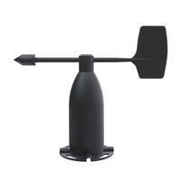Atech Factory Price Capteur de vent en alliage d'aluminium et de carbone Jauge de vent pour la surveillance météorologique Capteur de vitesse et de direction du vent RS485