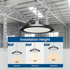 Lámpara LED Industrial de Alta Calidad para Techos Altos, 150W 200W 300W, Lámpara LED para Taller, IP65, UFO, Iluminación Comercial para Almacenes - Product Image 5