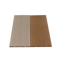 Planche de terrasse en WPC moderne antidérapante et imperméable, surface en grain de bois de teck massif, système de clic, garantie 5 ans Sayruo, ignifuge, respectueux de l'environnement
