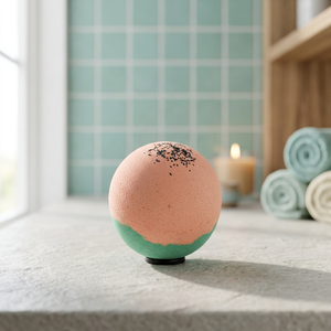 Bombas de Baño Esféricas de Sandía Jugosa Orgánica Hechas a Mano, 5-7 Oz. Bombas Efervescentes Relajantes con Aroma a Leche, Rosa y Lavanda, Hidratantes, OEM - Product Image 3