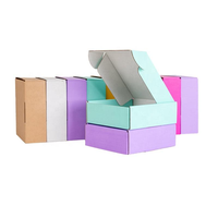 Boîtes d'expédition en carton ondulé personnalisées de luxe, imprimées sur mesure, couleur unie, sérigraphiées, recyclables, vente en gros