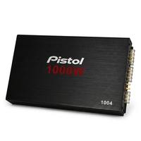 PISTOL GM-E1004 1200W 4 Kanal Amplifier Mobil Kelas AB 100W X4 RMS 4 Ohm Stereo Jangkauan Penuh