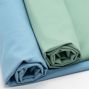 Tissu sergé fin 100 % coton peigné, lavé au sable, prêt à l'emploi, couleur kaki, 32*21, en stock - Product Image 1
