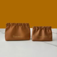 Q & N Sac à cosmétiques en cuir à fermeture éclair multifonction étanche et écologique pour pinceaux de maquillage et accessoires