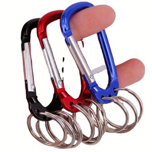 Custom Logo Lightweight Aluminum Carabiner Keychain D Shaped Spring <b>Clip</b> <b>Hook</b> for Tradeshow Giveaways - Product Image 4
