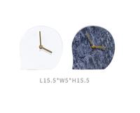 Jam Meja marmer, aksesoris rumah kantor, kamar tidur, ruang tamu, dekorasi, Mewah, dengan tangan emas