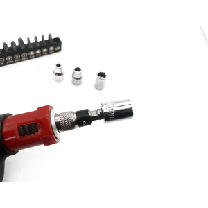 Youluke 16 Pc <b>Ratchet</b> <b>Screwdriver</b> Set 1/4 In Socket Bits Chrome Vanadium Steel Household Tool Kit - Product Image 4
