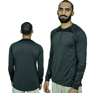 Camisetas Deportivas para Hombre, Otoño, Cierre de Cremallera, Ligeras, Ecológicas, Elásticas en 4 Direcciones, Secado Rápido, Transpirables, Antibacterianas, Protección UV - Product Image 1