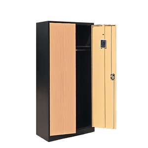 Armoire de rangement métallique, en acier inoxydable, meuble de salon, armoire, placard, garde-robe - Product Image 1