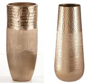 แจกันดอกไม้โลหะคุณภาพสูง ดีไซน์หรูหราทันสมัย ผลิตด้วยมือเคลือบทองแดง สำหรับตกแต่งโต๊ะภายในบ้าน - Product Image 2