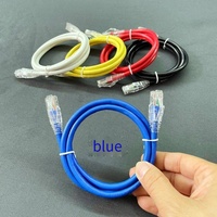 Kustomisasi warna CAT5 CAT5E 5M kabel LAN untuk penggunaan dalam ruangan- (RJ45) kabel koneksi WiFi & Extender komputer