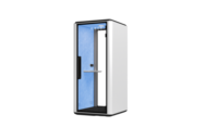 Cabine téléphonique insonorisée modulaire moderne pour 1 personne, 35 dB, 100x99x230 cm, structure en aluminium, utilisation école/hôtel/bureau, prix usine