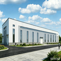 Bâtiment d'entrepôt industriel en acier, structure en acier pour usine, atelier préfabriqué, construction commerciale