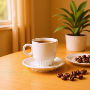 White <b>Ceramic</b> Coffee Mug With Handle Microwave Safe For Home Office Use Spring 2013 Domestic Trade Superior Quality - Product Image 1