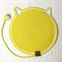 Tapis pour animaux de compagnie en corde de coton tressée, respectueux de l'environnement, PKY, utilisable pour jouer, dormir, griffer, tapis en coton