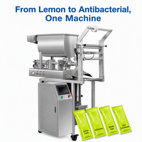 Machine d'emballage automatique pour savon à vaisselle et savon pour les mains en sachet double, pour nettoyants liquides de cuisine et salle de bain, remplissage et scellage de sachets, OEM CE